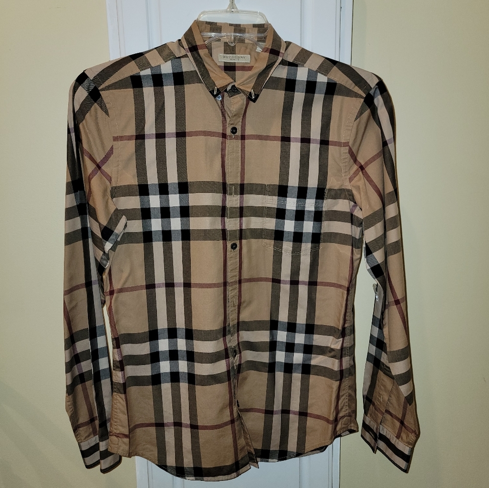 MENS BURBERRY BUTTON UP